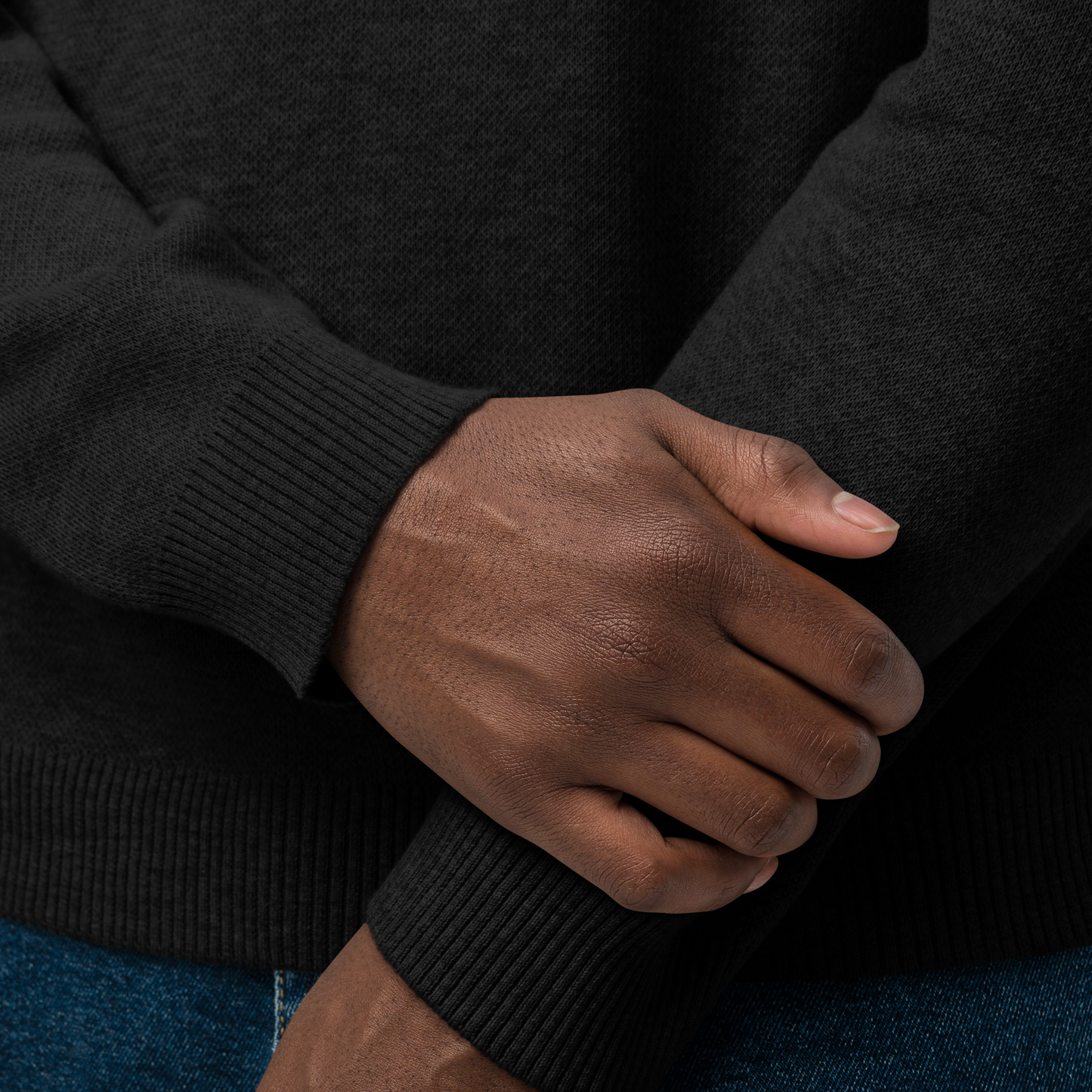 CAZMIR-Knitted crew neck sweater