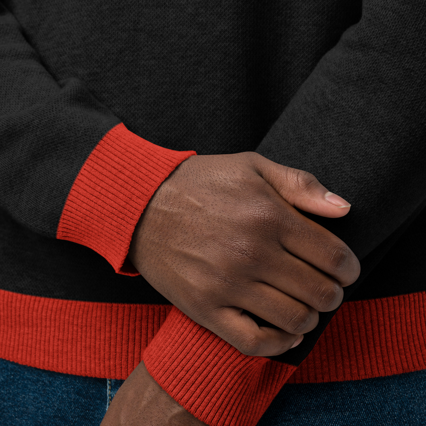 CAZMIR-Knitted crew neck sweater