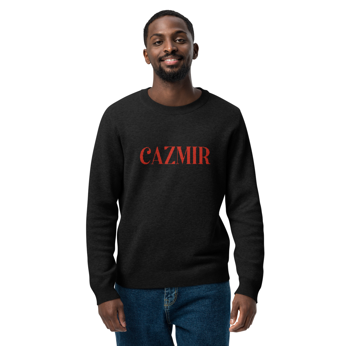 CAZMIR-Knitted crew neck sweater